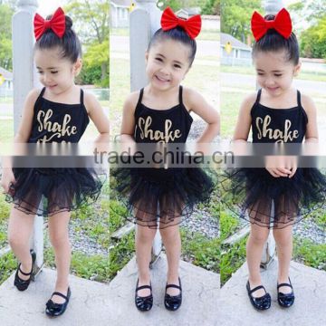 2016 new fashion lovely cute girl's dress sweety fashion dress for children