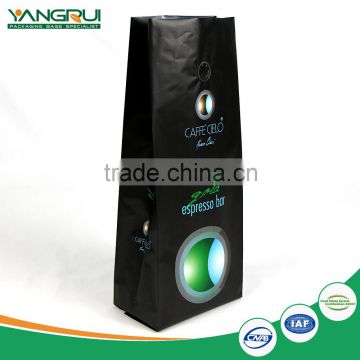 China manufacturer quality product printed flat bottom side gusset coffee bag