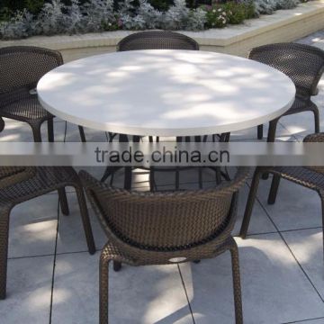 2015 Synthetic Rattan Dining Set Furniture- Poly Rattan Dining Room Furniture - Wicker Furniture Dining Table and Chair
