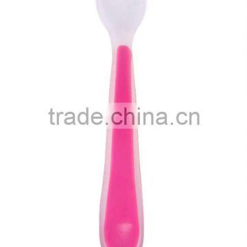 silicone small size baby colorful spoon