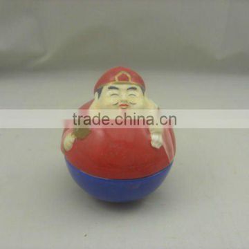 ceramic hand painted roly-poly
