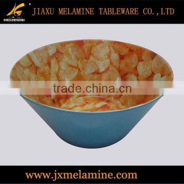 6"melamine color potato chips bowl