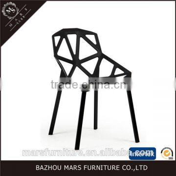 Modern design cheap black plastic chairs