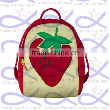 Fruit print insulated lunch bag / backpack for kids