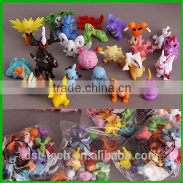 Cartoon Pokeball figures pvc keychains for Promotion