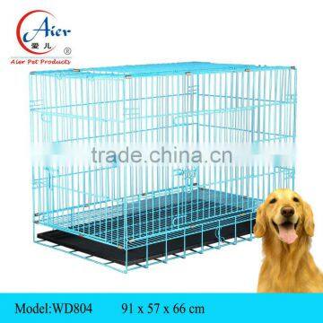 WD804 medium dog kennel metal dog tray