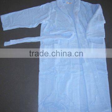 cotton terry bathrobe of hotel