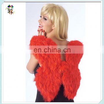 Angel Fancy Dress Costume Red Feather Wings HPC-0818