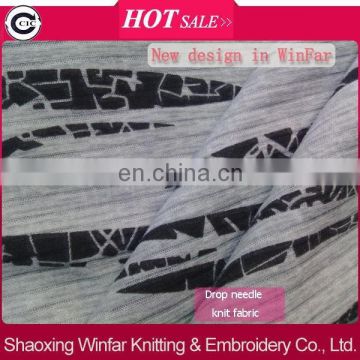 shaoxing winfar drop needle baby pigment printed polyester cotton interlock knit fabric