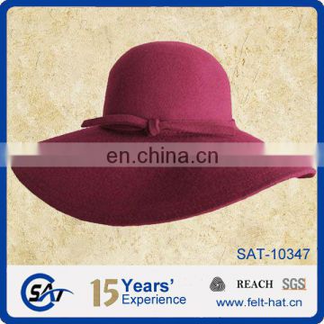 wool felt hat with high quality from hats factory