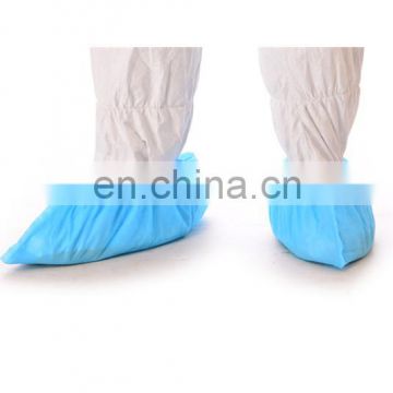 waterproof CPE PE blue disposable plastic shoe cover