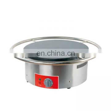 high quality 450mm cast aluminum cooking plate electric rotatingcrepemachine