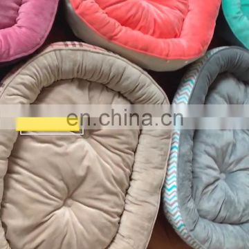 HQP-JJ47 HongQiang Dog kennel plush round soft deep sleep warm pad