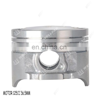 Motorcycle piston 56.5mm for motor125  engine.