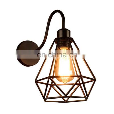 Hot Sale Vintage Iron Wall Light E27 Base Decorative Restaurant Lamp