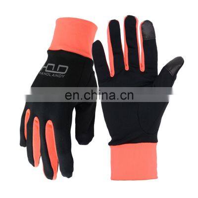 HANDLANDY wholesale Pink Outdoor Cycling Fleece Winter Screen Touch Running Other Winter Sports Gloves