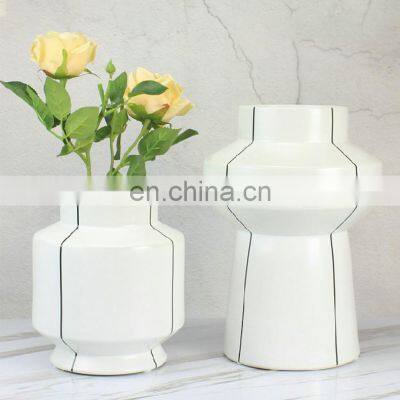 Minimalist Classic Vase porcelaine Maison decorativos ceramique jarrones