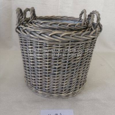Natural Wicker Basket Fashion Accessories Flower Pot for Sale