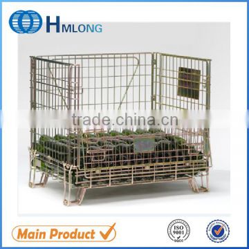 Galvanized wire mesh steel storage container