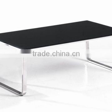 Modern design stainless steel base glass coffee table(CF-3003-1)