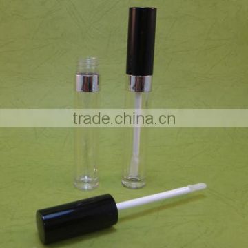 Cosmetic OEM Empty Packaging Container 5.5 g Plastic Clear Lip Gloss Tube With Wand and Doe-Foot Applicator (C347)