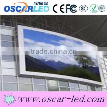 durable goods P10 full color outdoor rgb led display screen Brand new led display video/graphics 160x160 curve led display