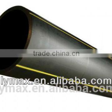 PE100 HDPE Gas and Oil Pipe with Yellow Stripes