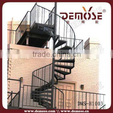 stainless steel handrail /steel stair landing design for outdoor stairs