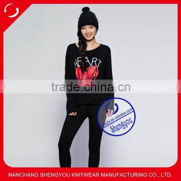 2015 China manufacturer custom long sleeve women t shirt printing wholesale                        
                                                Quality Choice