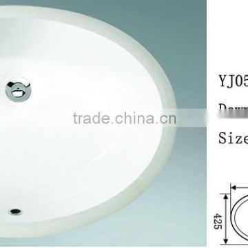 YJ0503 Ceramic Oval Under Mable Counter Basin Wash sink Cabinet Basinet Basin