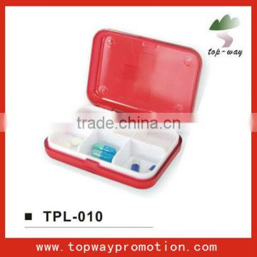 Fashion portable hot sale pill box 6 compartment