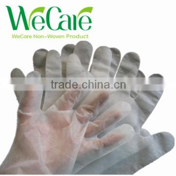 2014 NEW PRODUCT!!Favorable price & soft non woven polyethylene disposable gloves