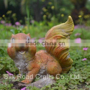 Resin garden squirrel statues for decoration