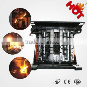 1700 degree 10 tons induction furnace for iron/steel/copper/aluminum