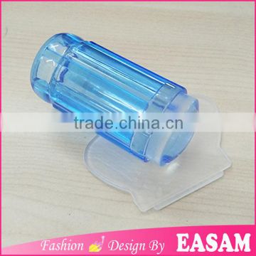 Bluesea nail stamper design,hot new transparent blue clear jelly stamper