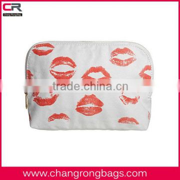 Extremely Personalized Fabulous lip printing wash bag /Journey cosmetic pouch /toilet pouch