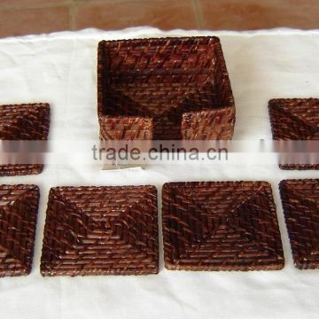 Weaving rattan coasters for sale