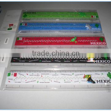2015 Wholesale Cheap School Plastic Ruler soft plastic ruler with logo printing
