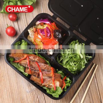 Disposable plastic food container take away meal box