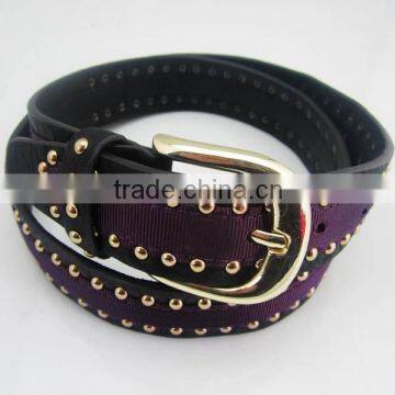 Fashion PU Stud Belt lady's belt