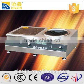 big power commercial electric induction cooker 2 wok burner/High quality 2 wok burner stove