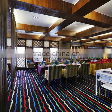 High quality durable fire retardant carpet for restaurant and dining room
