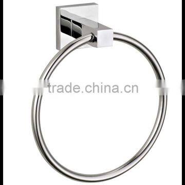 HJ-237 wholesale brush finish zinc alloy towel ring with Chrome Finish