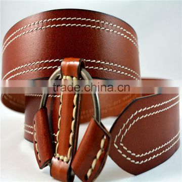 fashion genuine leather with special buckle belts