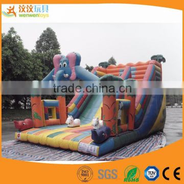 funny adult size giant inflatable water slide Commercial Inflatable Grade Water Slide