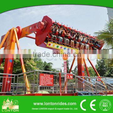 Luna park equipment hot attractive outdoor funfair equipment top spin for sale