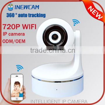 2016 NEW 720P Auto tracking ptz Home Security WIFI Ip camera