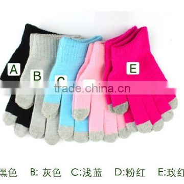 Knit Acrylic Glove Magic Stretch Glove Knit Glove Men's Glove Multi Color Glove Knitted Glove Winter Knit Glove Ladies Mitten