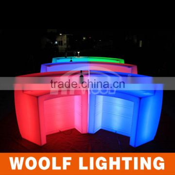 New model mobile led hotel round bar counter