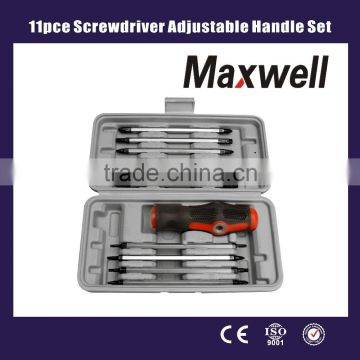 11pce Screwdriver Adjustable Handle Set